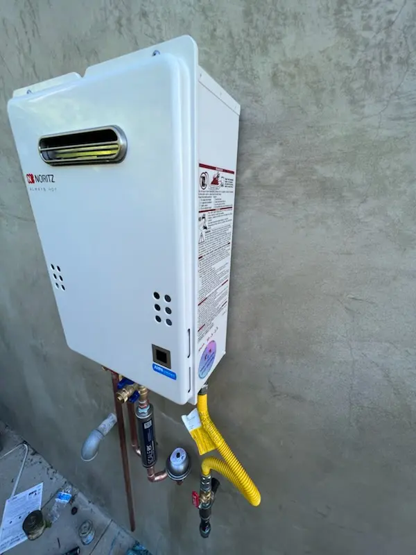 Tankless water heater installation for Lost Forest homes